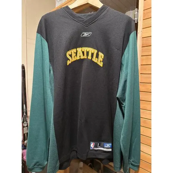 Sonics Seattle NBA signed Autographed Jersey NBA Robert Swift 31 stitched Reebok